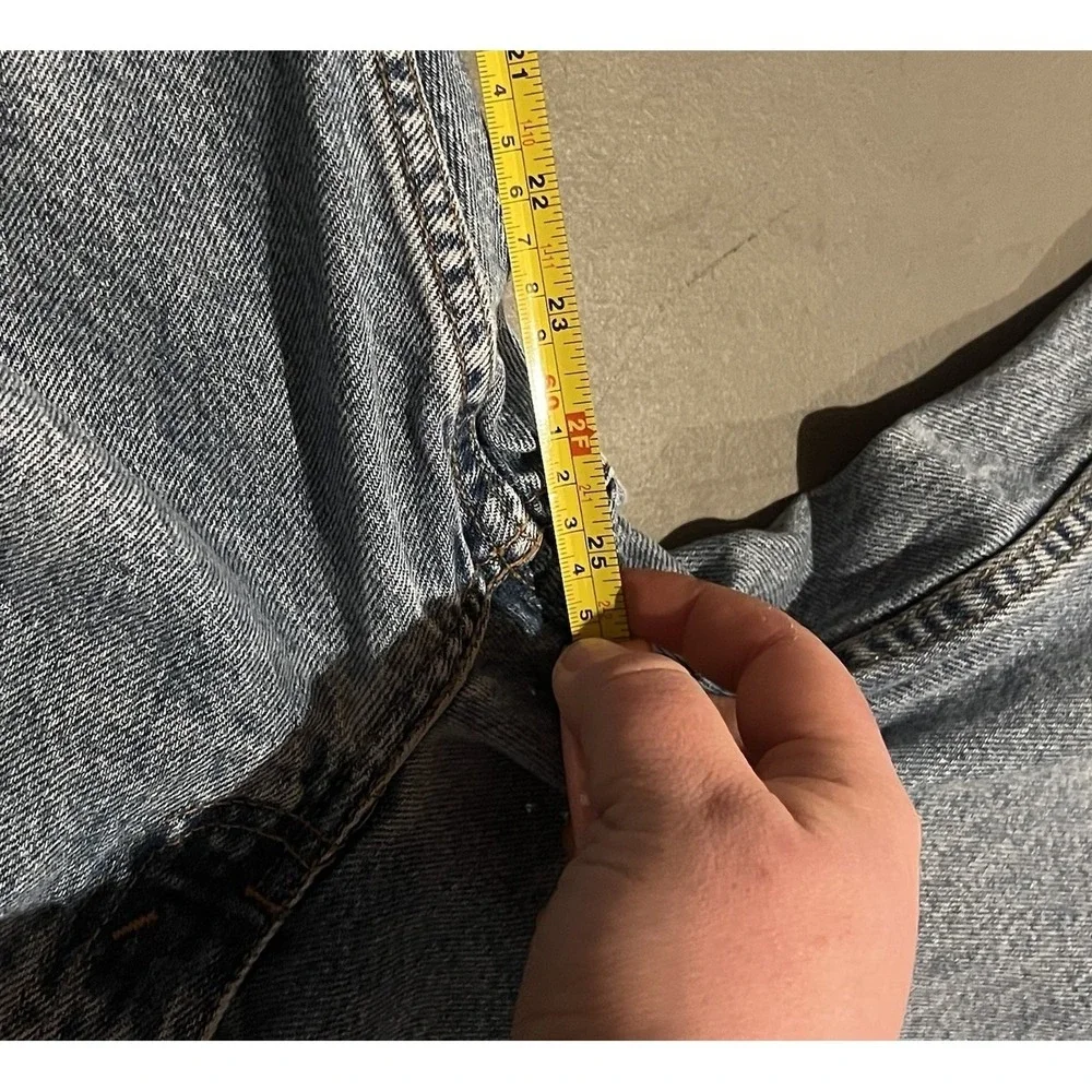 Vintage Levi's 550‎ Husky Orange Tab Denim Jeans 31x27 Paper Tag